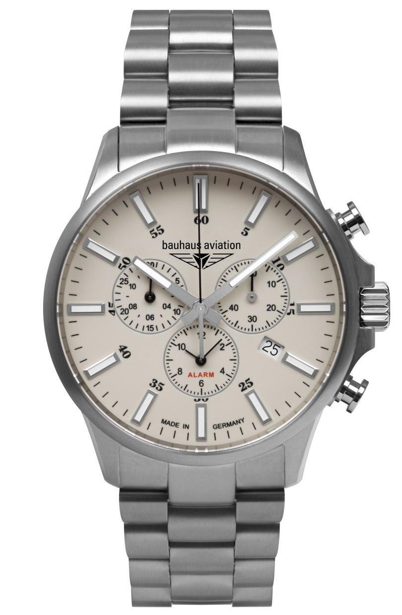 Nové Originální Pánské Hodinky Bauhaus 2880M-5 Aviation Titanium Chronograf