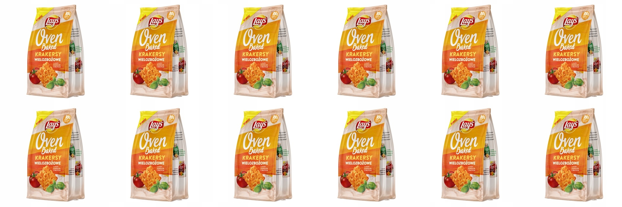 Levně 12 x 80 g Lay's Oven Baked rajče s bazalkou Karton