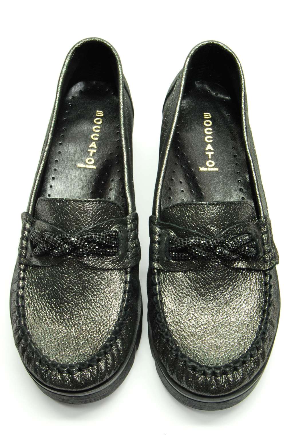 BOCCATO 989P mokasyny damskie na koturnie SKÓRA 39 Model 989P