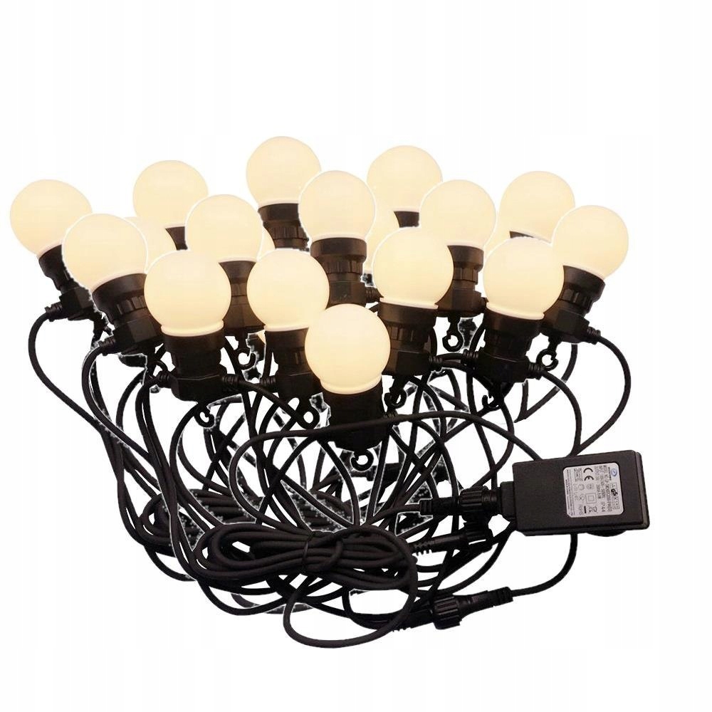 Záhradná girlanda V-tac (šnúra) Led 10 metrov 20 žiaroviek 0,5 W IP44 VT-71020