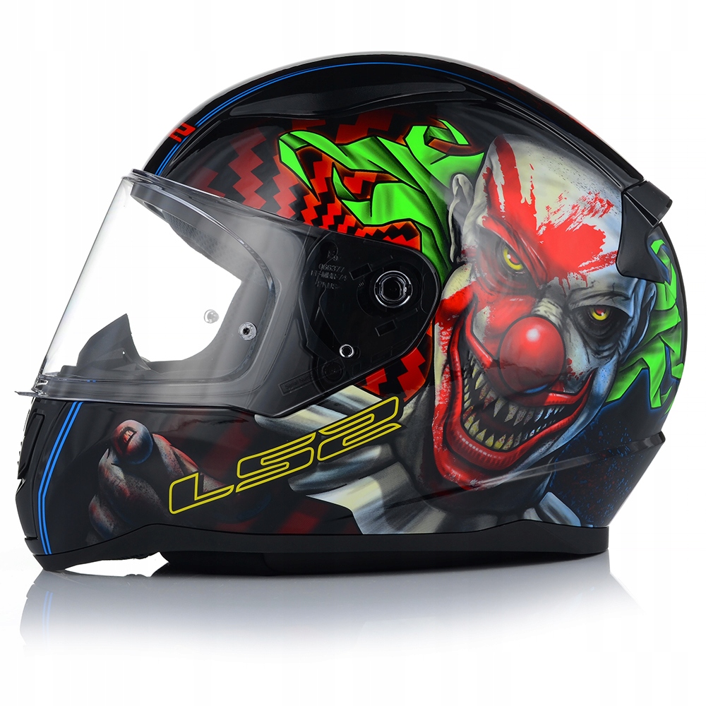 KASK MOTOCYKLOWY LS2 FF353 RAPID II JOKER HAPPY DREAMS + NIEBIESKA SZYBA Model produkt dedykowany