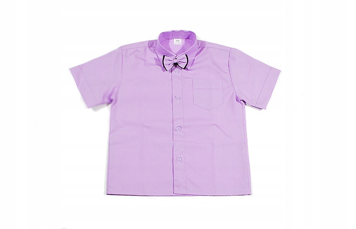 KOSZULA CHŁOPIĘCA BIAŁA Z KRÓTKIM RĘKAWEM 104 CM K Materiał dominujący bawełna