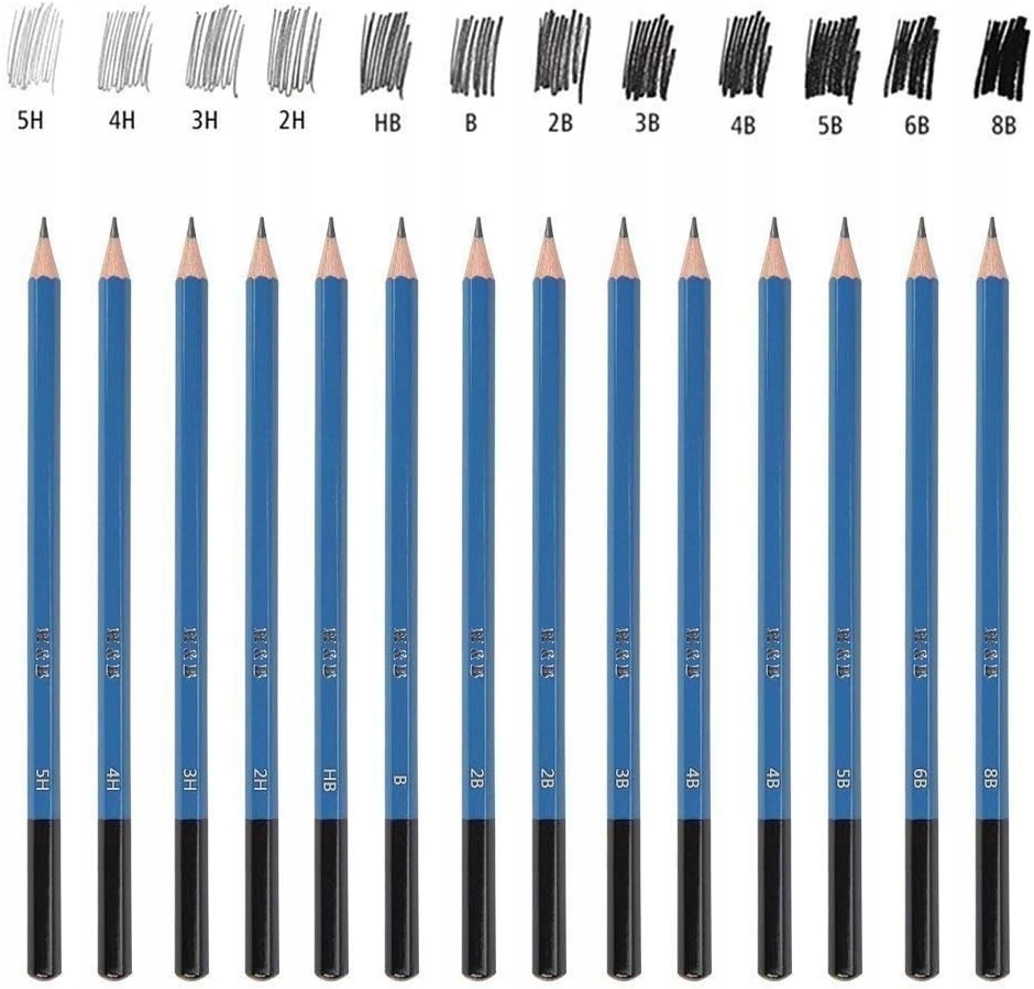 ZESTAW DO SZKICOWANIA RYSOWANIA PROFESJONALNY 32w1 Liczba sztuk w zestawie 32 szt.