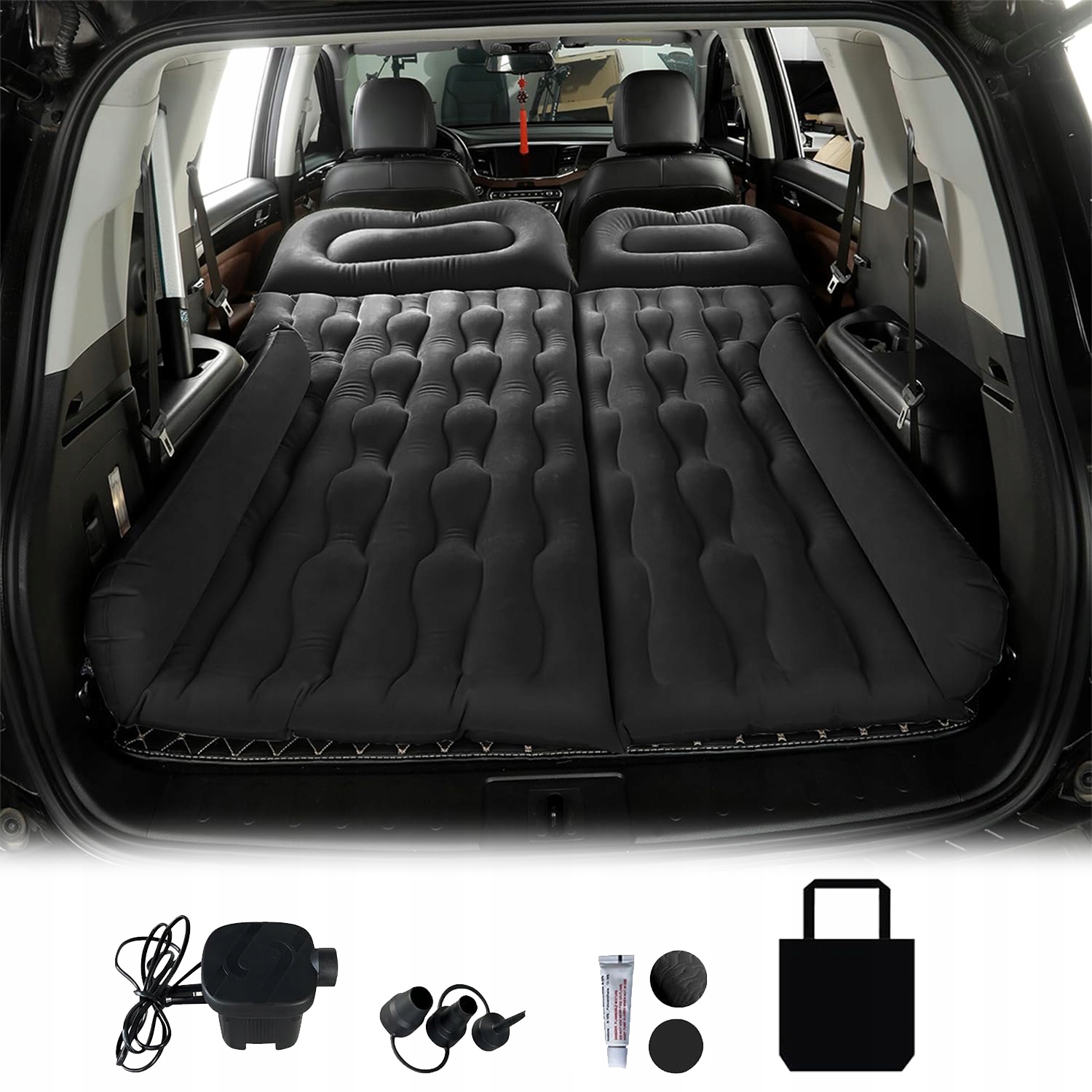 Materac Samochodowy XXL 174 x126x14 cm do Suv Łóżko Do Auta Pompka