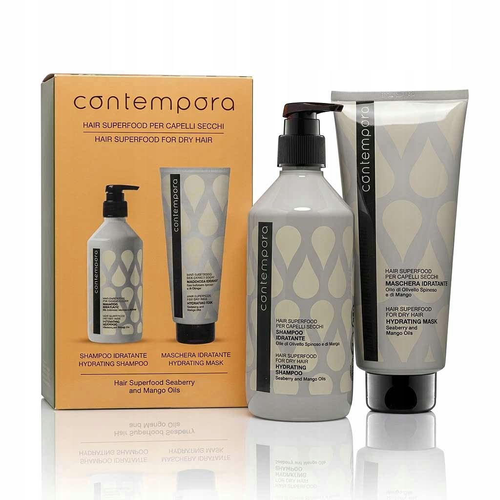 Hydratační sada Contempora Hair Superfood Hydrating 850 ml
