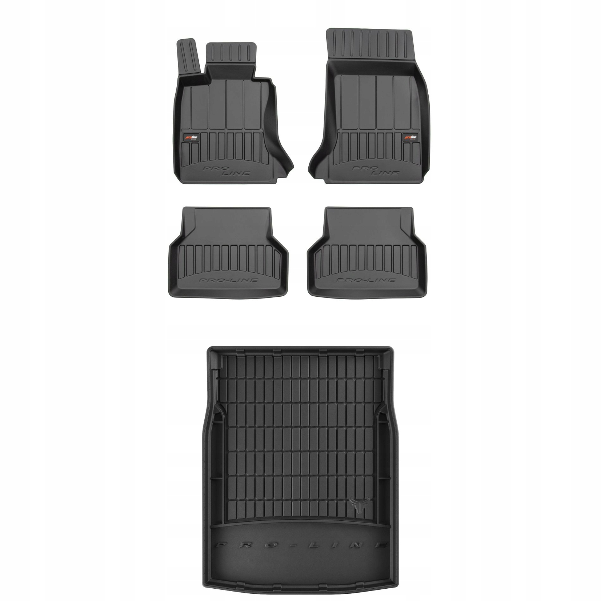 Sada gumových kobercov a rohoží pre Bmw radu 5 E60 2003-2010