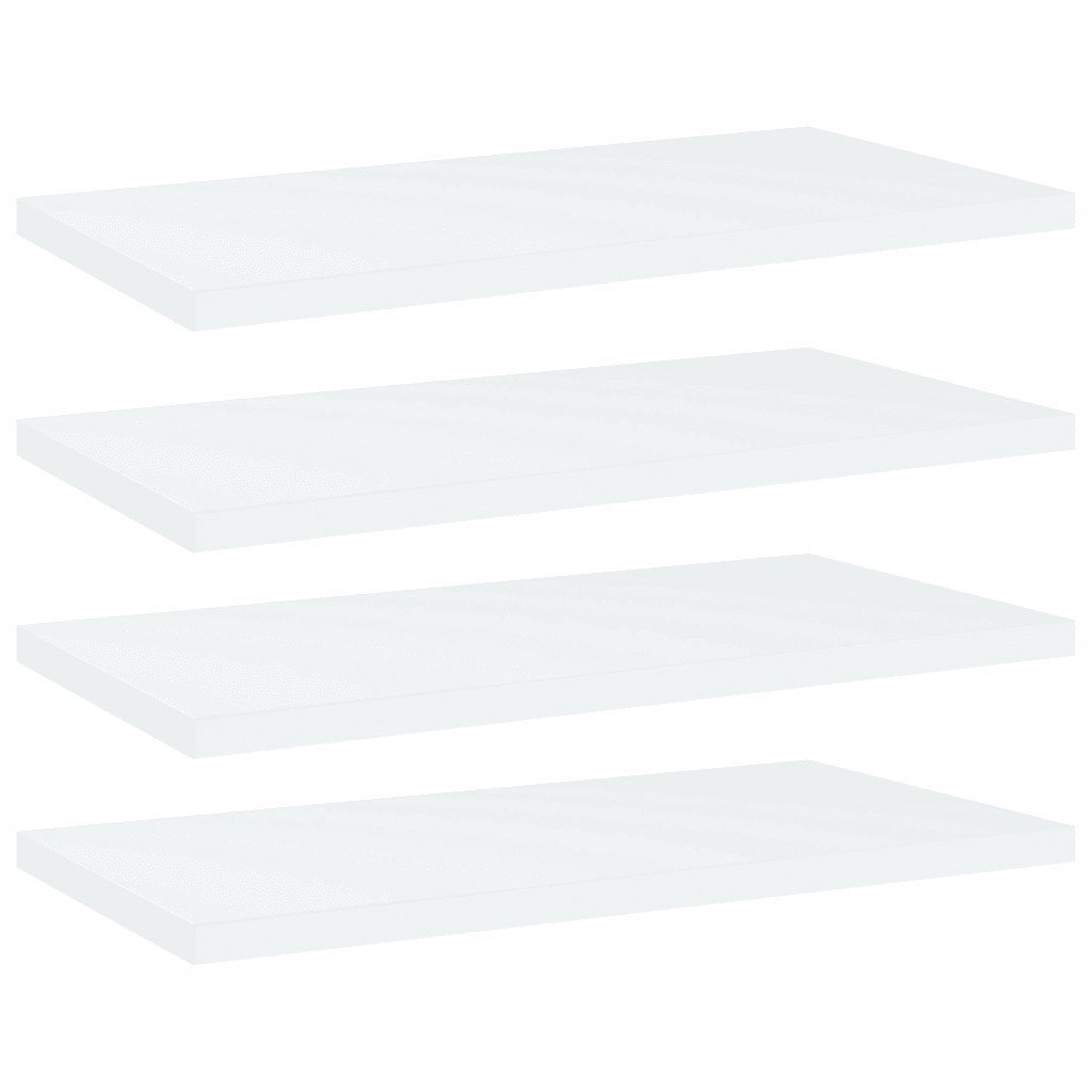 Knihovní police 40x20 bílé 4 ks