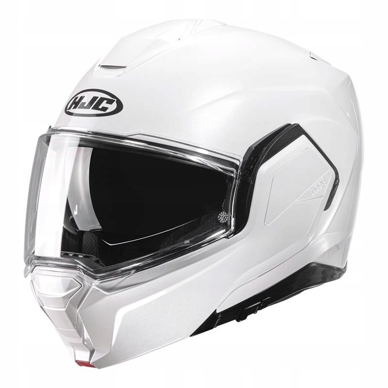 Čeľusťová prilba Hjc I100 Pearl White biela Darčeky
