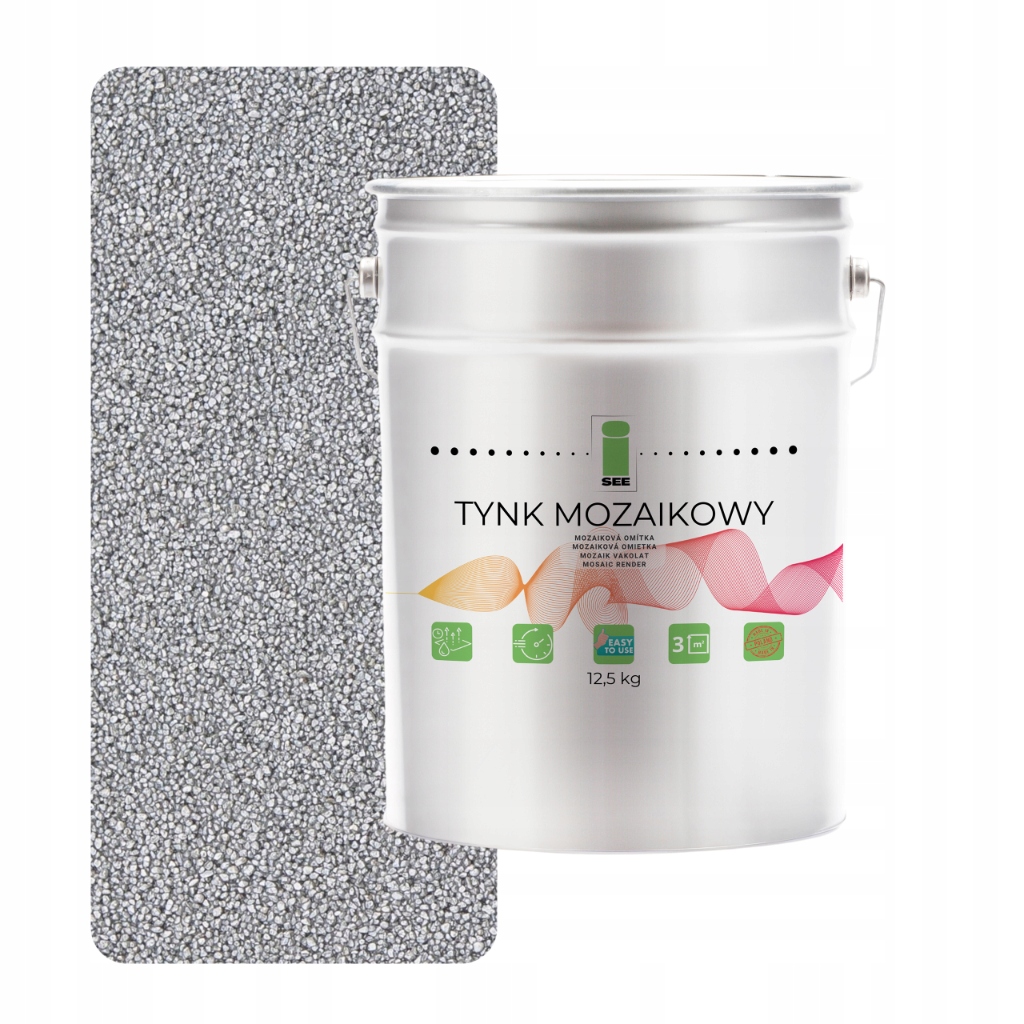 Mozaiková pryskyřičná omítka Marmolit Stříbrná M11 12,5 kg Mrazuvzdorná Premium