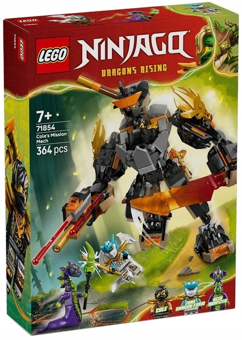 stavebnice Lego Ninjago Mech speciální Cole Zane v dračí zbroji 71854