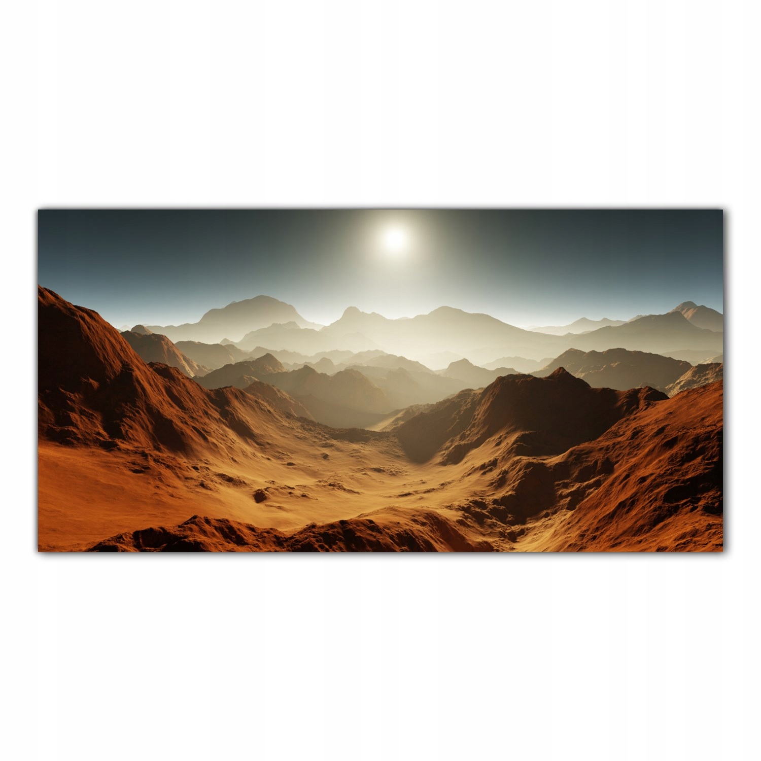 Písečná bouře Mars 120x60 Panel sklo do kuchyně