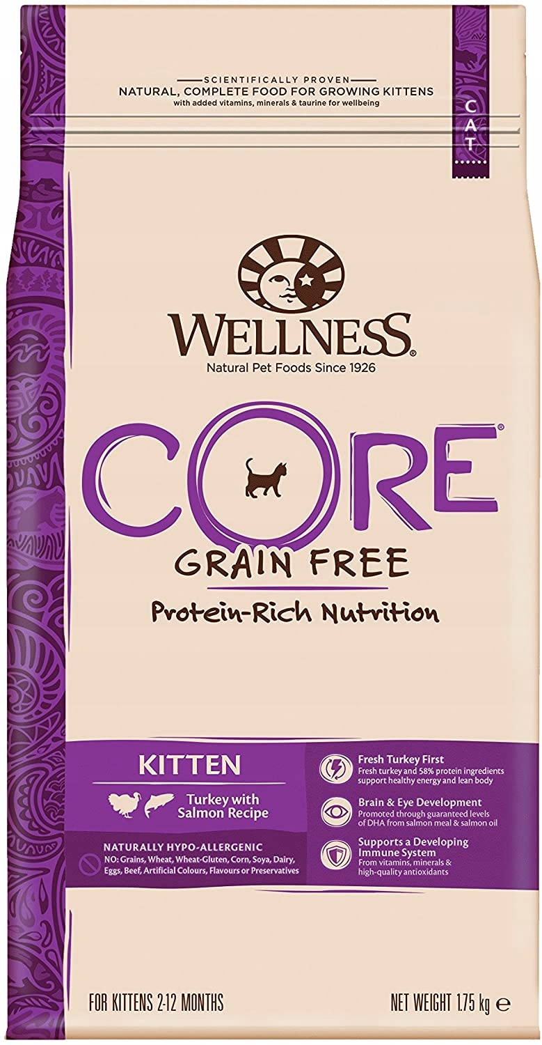 Levně Wellness Core Kitten Original krmivo pro koťata krůta a kuře 1,75 kg