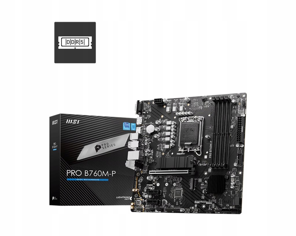 Msi Mb Sc LGA1700 Pro B760M-P, Intel B760, 4xDDR5, 1xDP, 1xHDMI, …