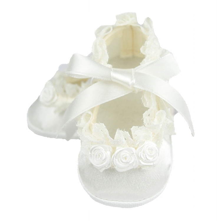 

Buciki do Chrztu najmniejsze na 9 cm Ecru