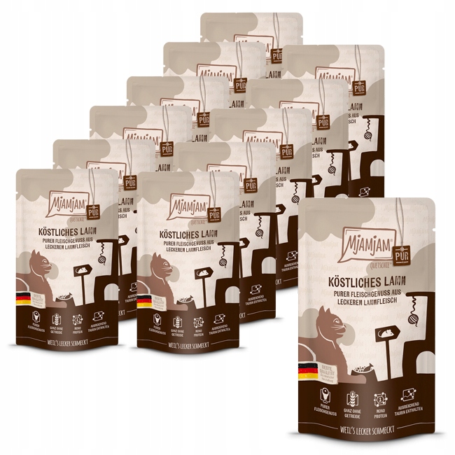 Mjamjam Pure Jehněčí 12 x 125 g