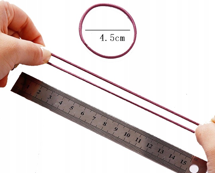 GUMKI ELASTYCZNE DO WŁOSÓW CIEŃKIE BEZ ŁĄCZEŃ GUMKA KUCYKI 100SZT Liczba sztuk 100 szt.