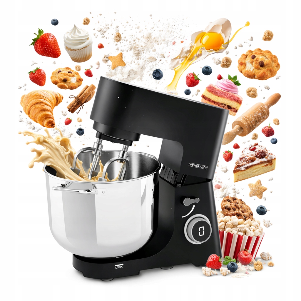 15L planetarny Robot Kuchenny XXL Ugniatarka mikser blender do ciasta 2500W