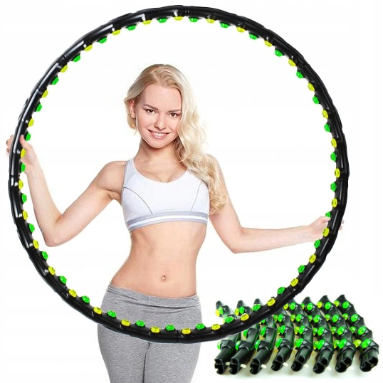ODCHUDZAJĄCE HULA HOP z Wypustkami Masażer Koło Składane HulaHop OUTLET