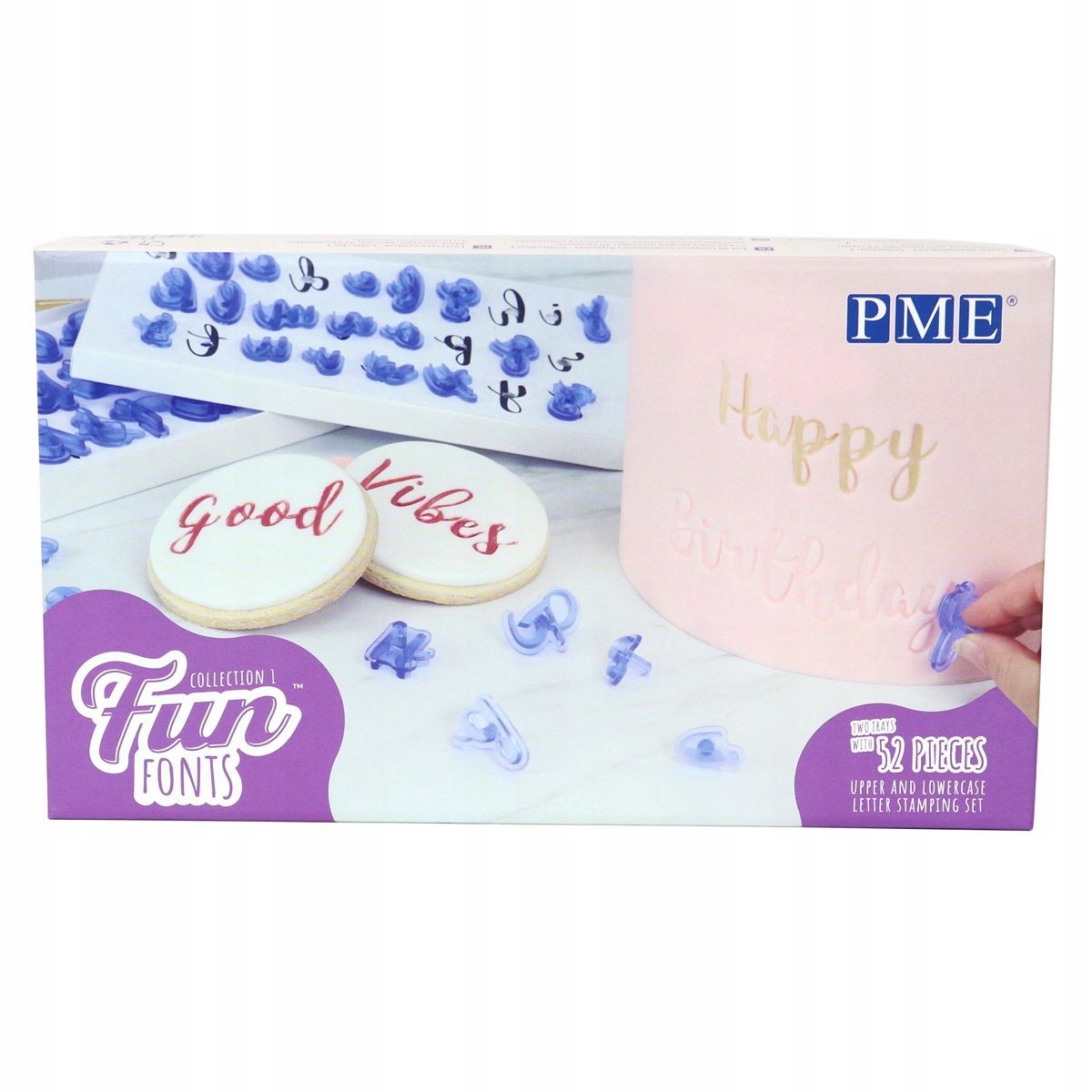 Levně Razítka abeceda malá a velká písmena Fun Fonts Pme, 52 ks