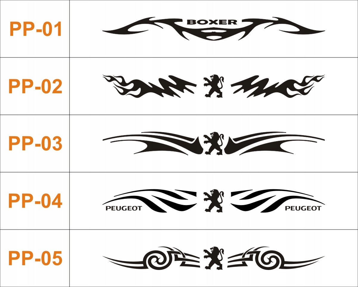 NAKLEJKI PASKI NA SZYBĘ MASKĘ BUS PEUGEOT BOXER .. EAN (GTIN) 683489215976