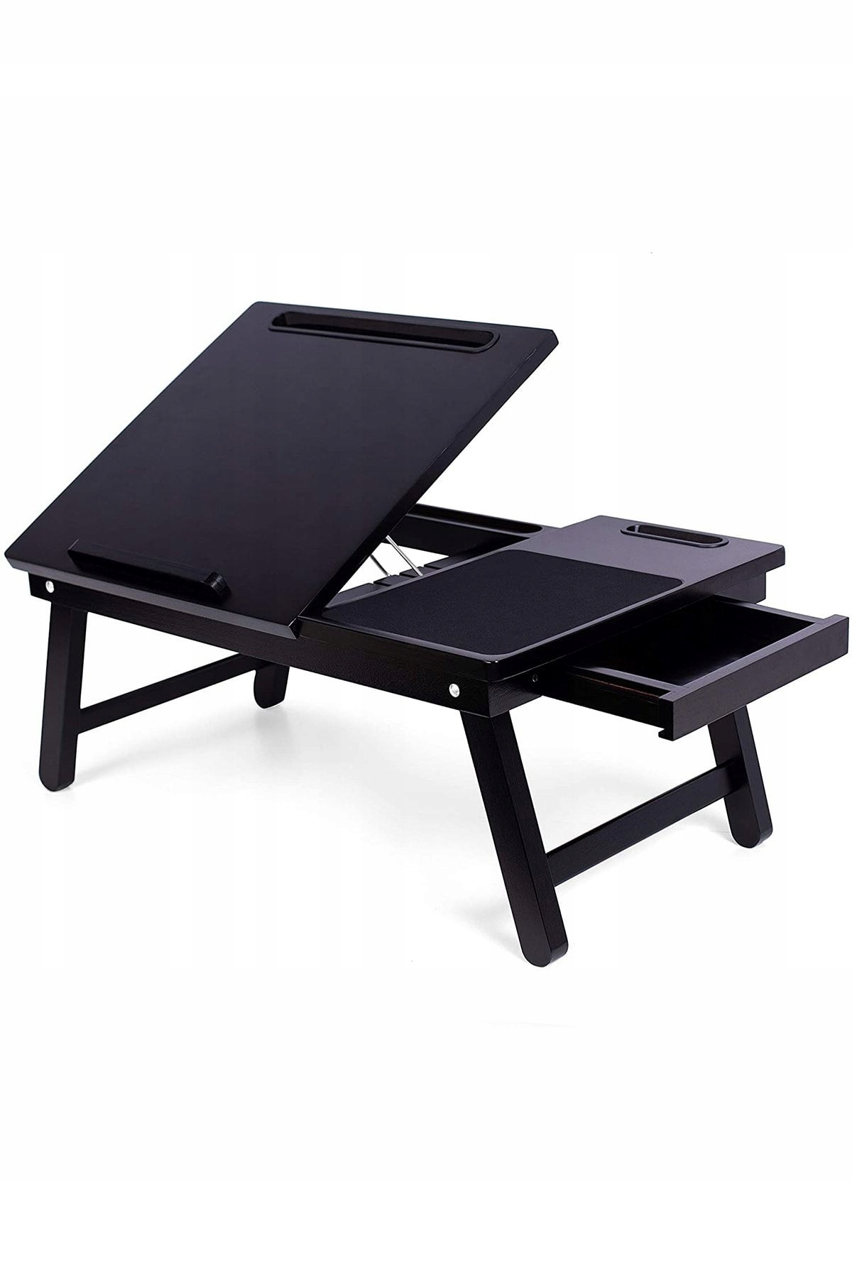 Dřevěný skládací stolek pod notebook 35 cm x 55 cm Výška 23 cm