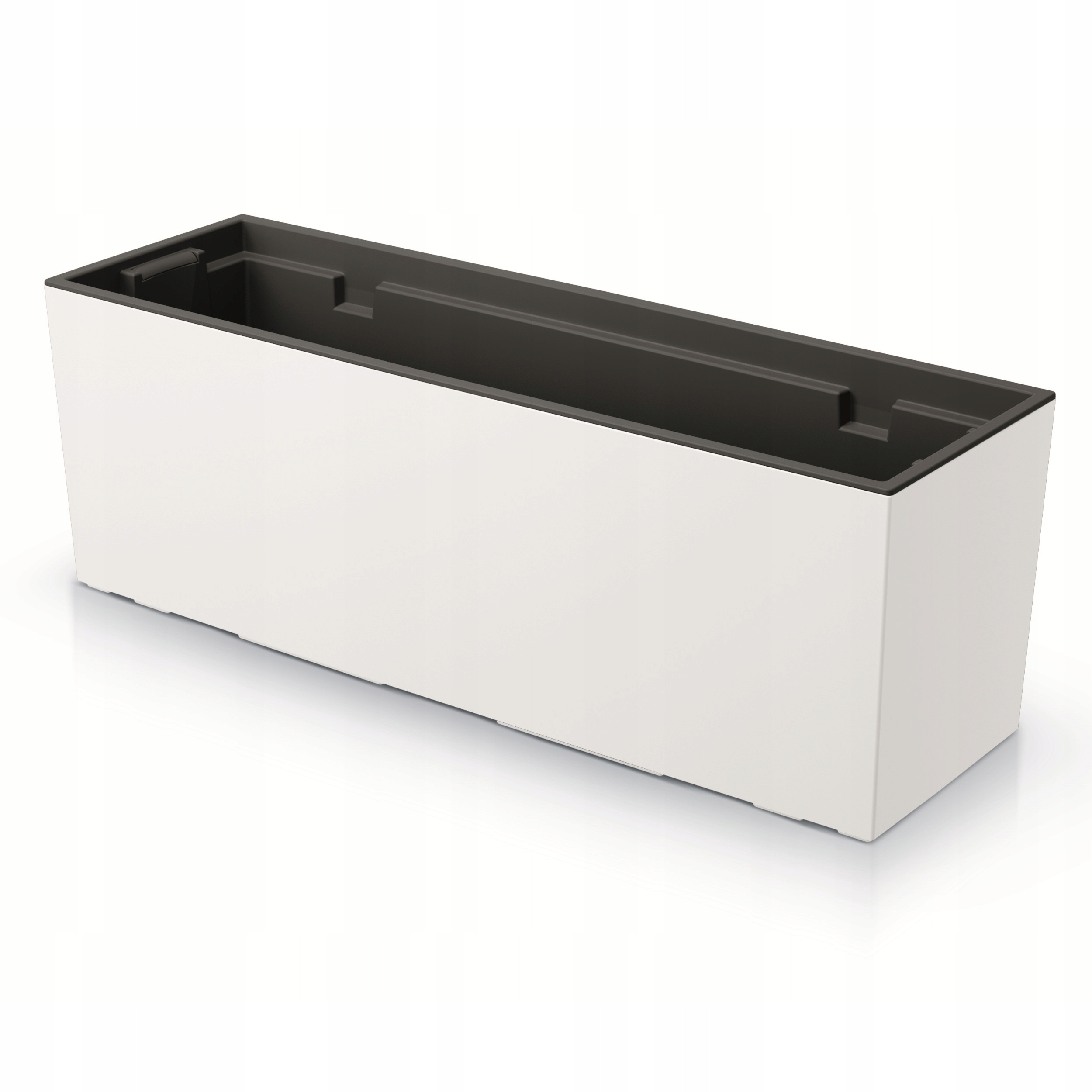 

Skrzynka balkonowa wkład gładka 58x19cm biały