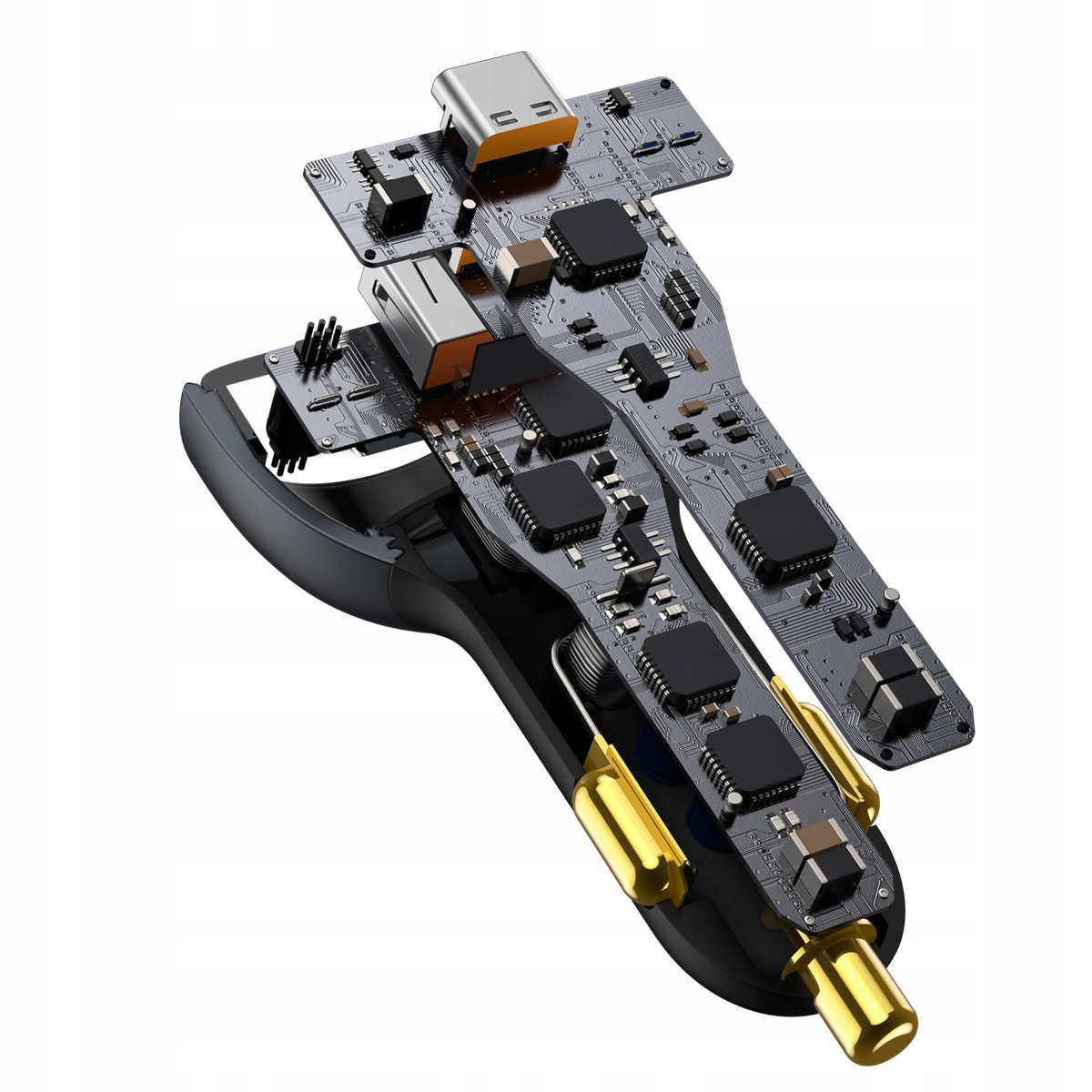 BASEUS ŁADOWARKA SAMOCHODOWA USB/2x USB-C SZYBKA QC PD 160W DO ZAPALNICZKI Liczba urządzeń ładowanych jednocześnie 3