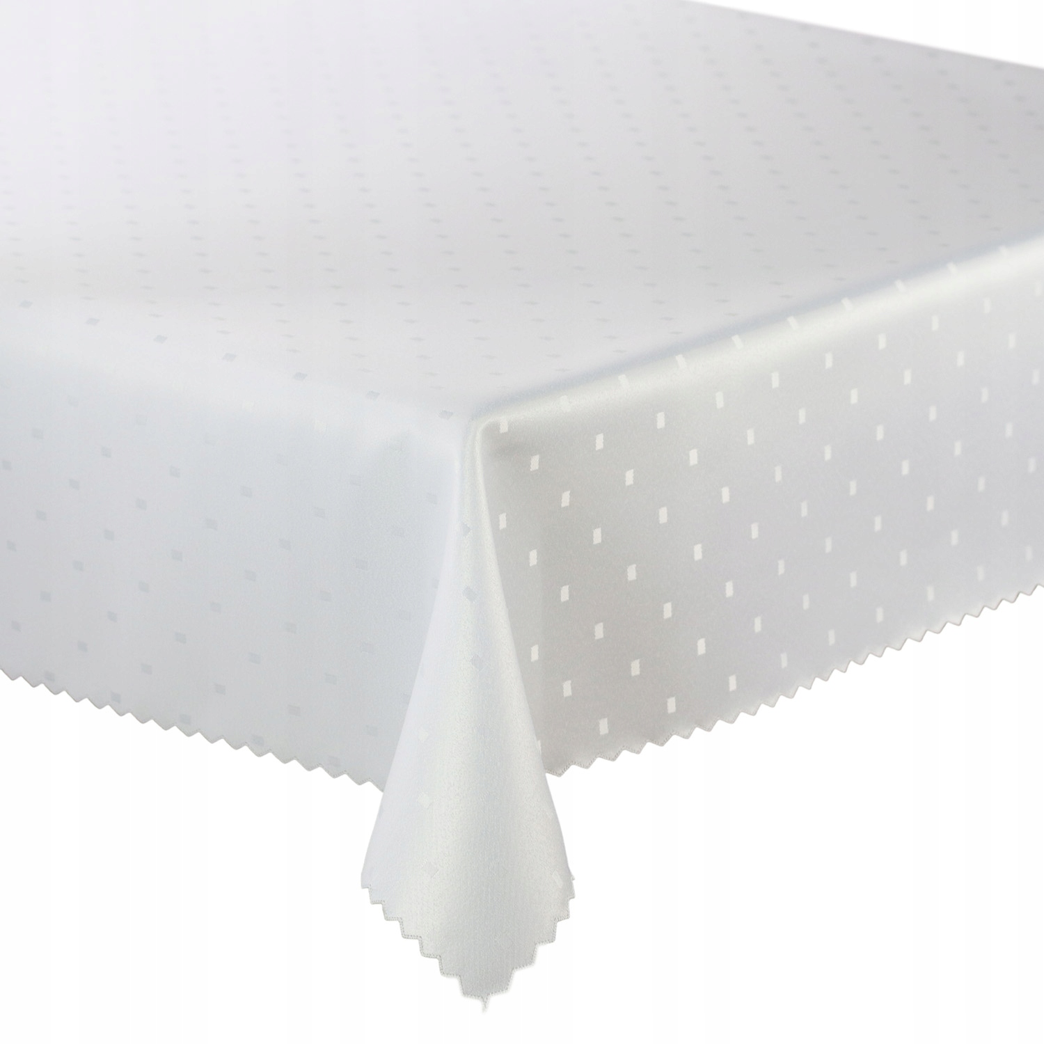

Obrus Plamoodporny Kwadraciki Biały 110x220 cm