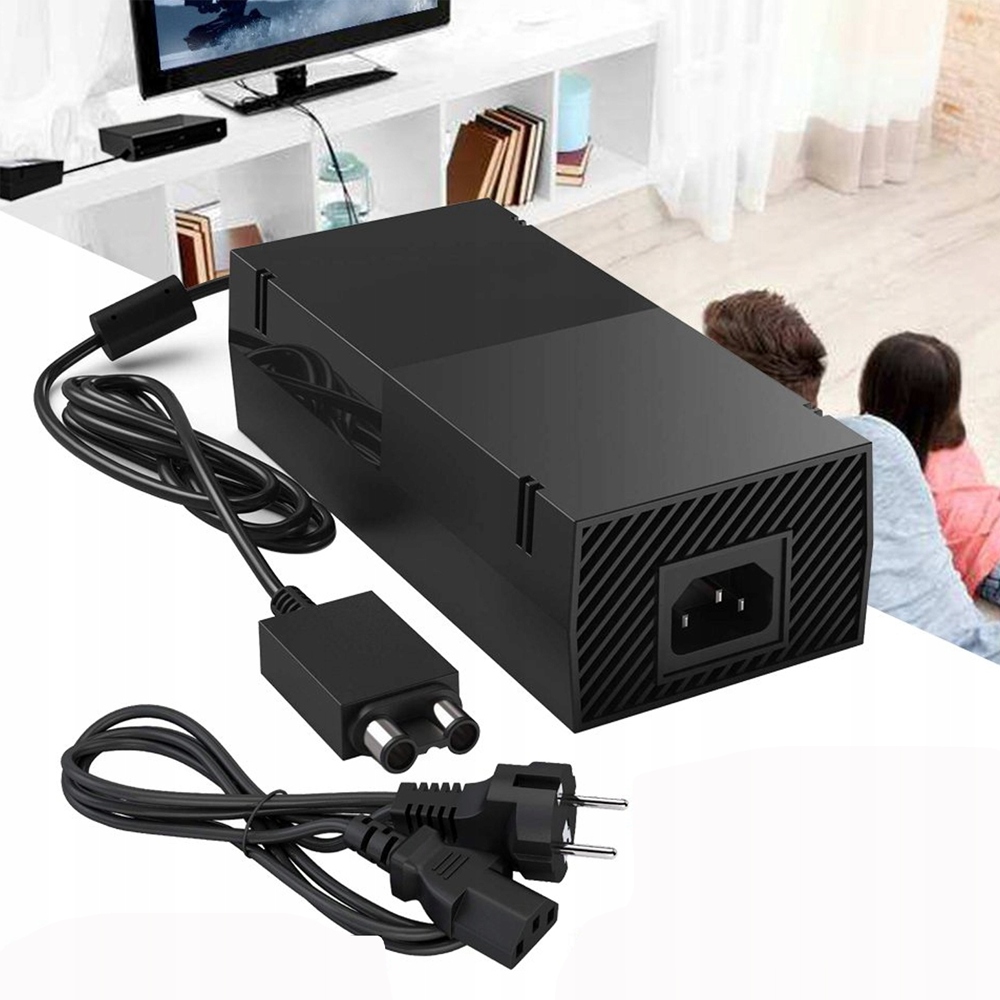 Zasilacz do konsoli Xbox One czarny z wentylatorem 100-240 V