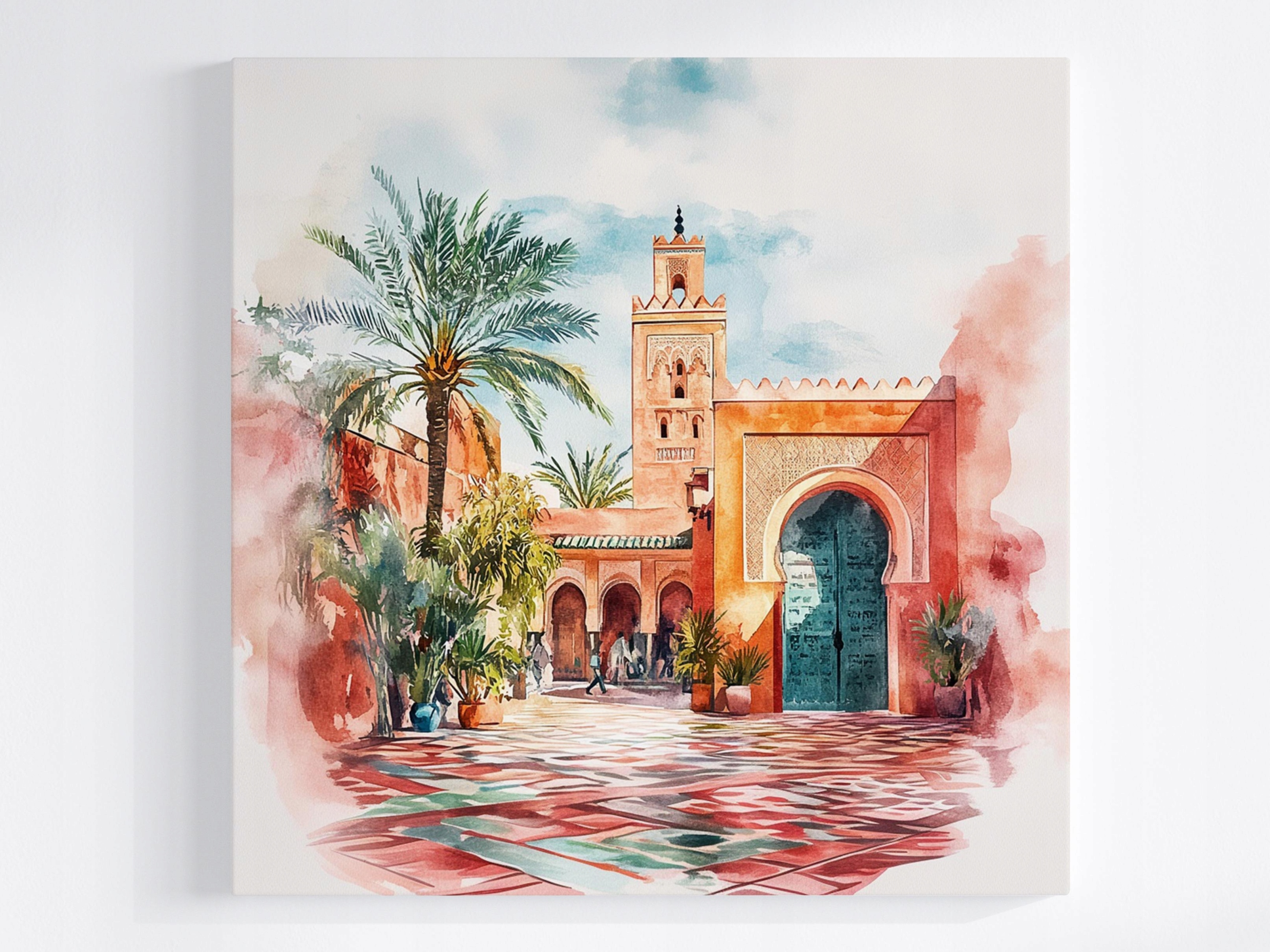 Obraz Na Plátně Canvas Město Maroko Marrákeš Afrika Arabský Oblouk 80x80