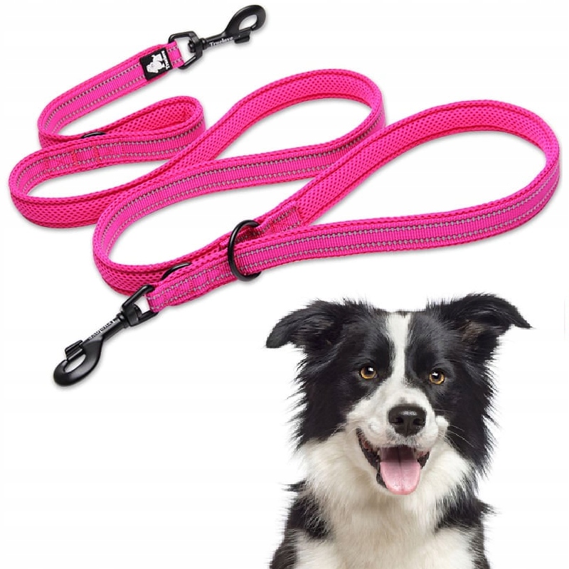 Levně Vodítko Pro Psa Přepínací Reflexní Truelove Active Pro+ 250 CM Růžová M