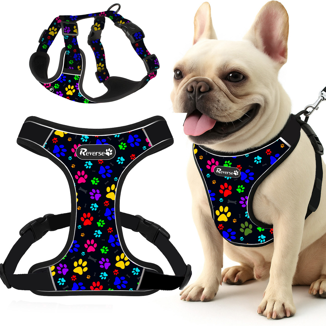 2 x Beztlakové Procházkové Popruhy Guard Pro Psa Silné Měkké Silné Tlapky r.