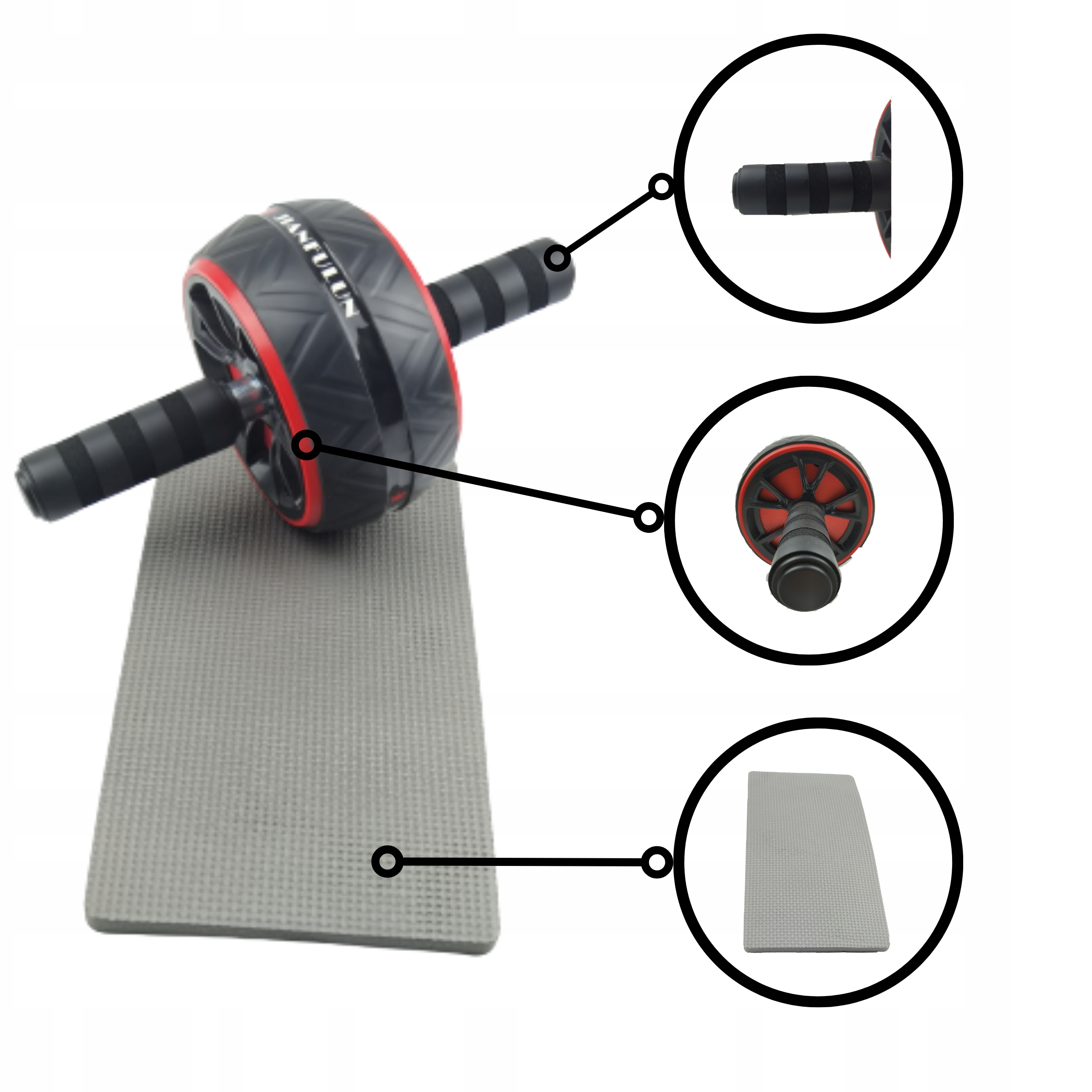 Kółko do ćwiczeń mięśni brzucha ab wheel retoo Sport Sklep