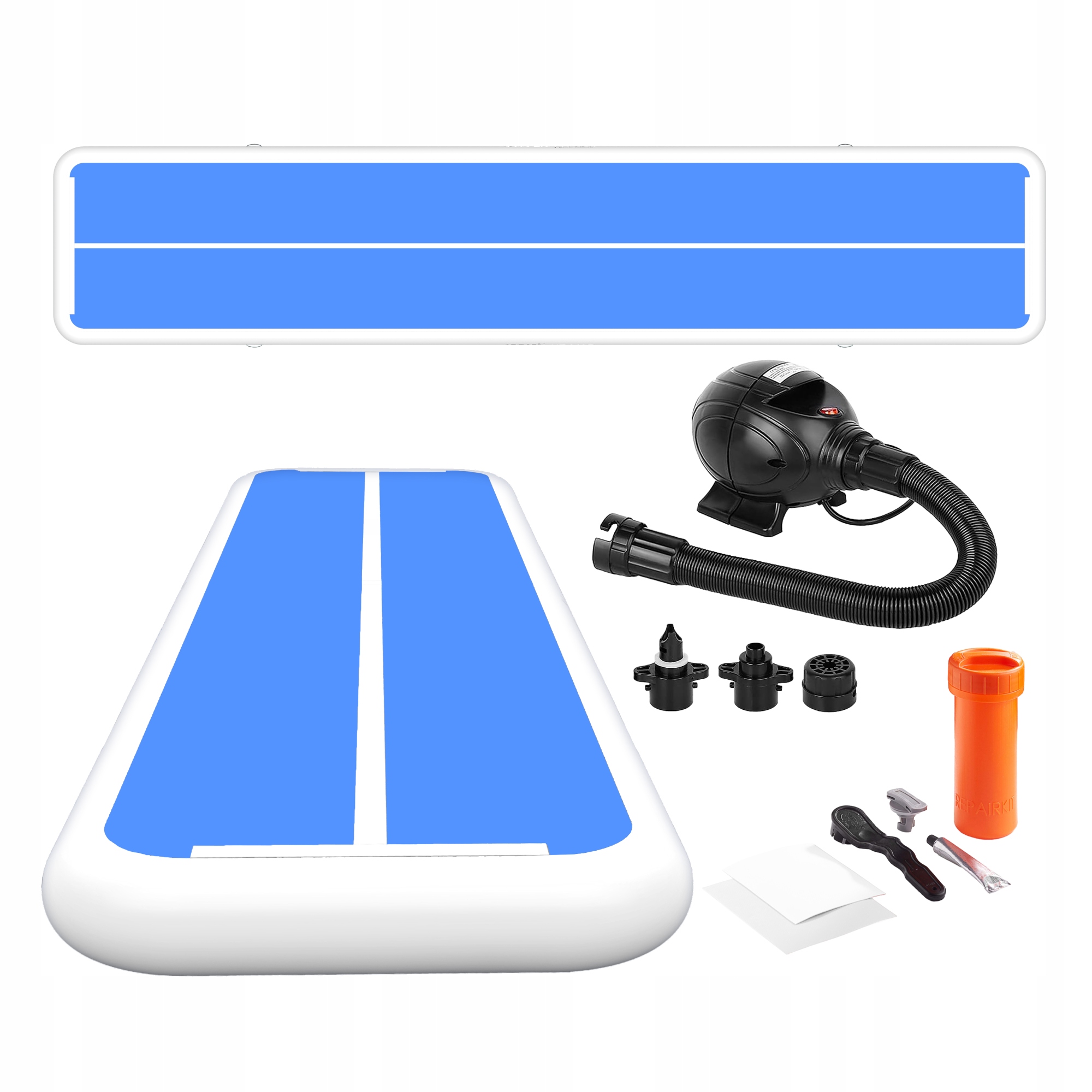 Mata Gimnastyczna Ścieżka Akrobatyczna Air Mat Dmuchana Materac Pompka 10M