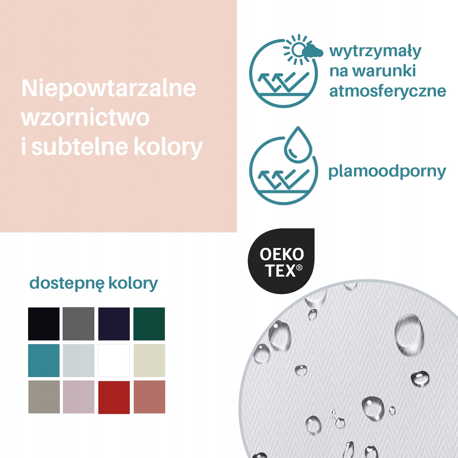 Obrus plamoodporny na stół Filumi KAKAOWY 140x240 Informacje dodatkowe plamoodporny