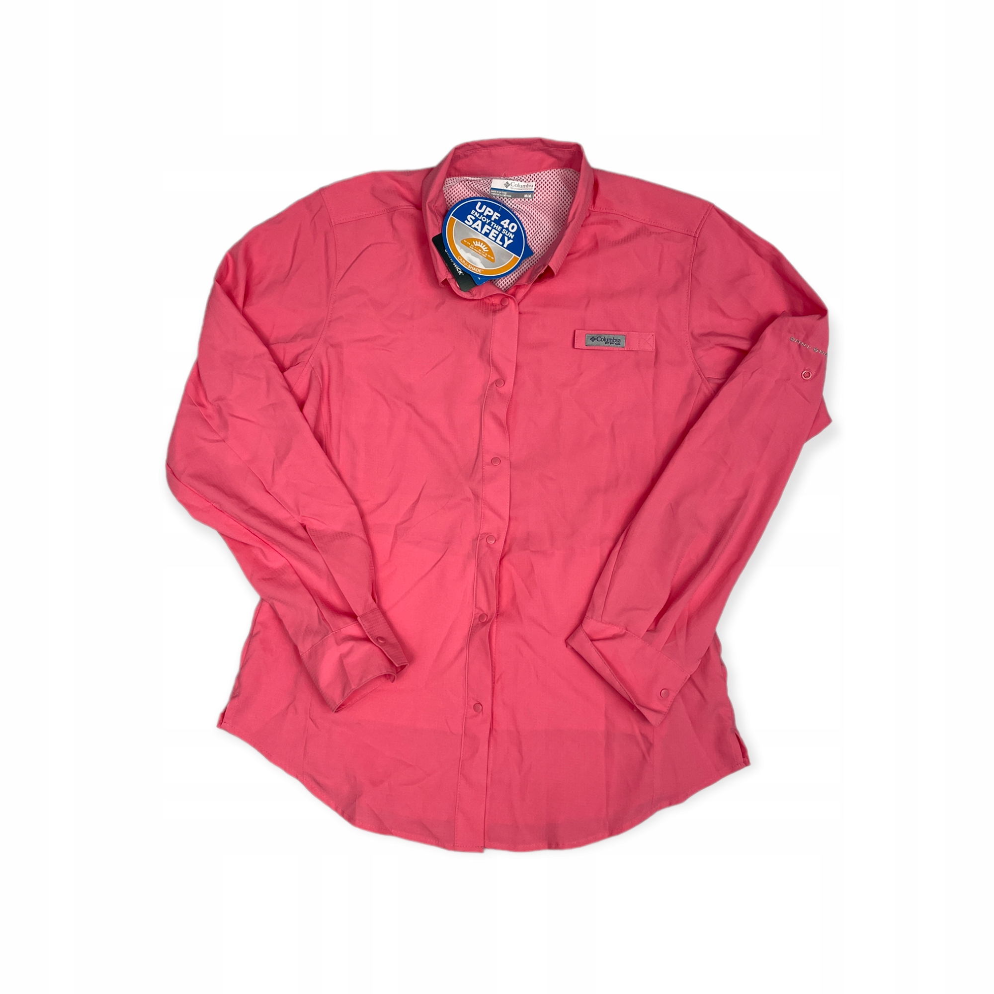 Dámská košile s dlouhým rukávem růžová Columbia M