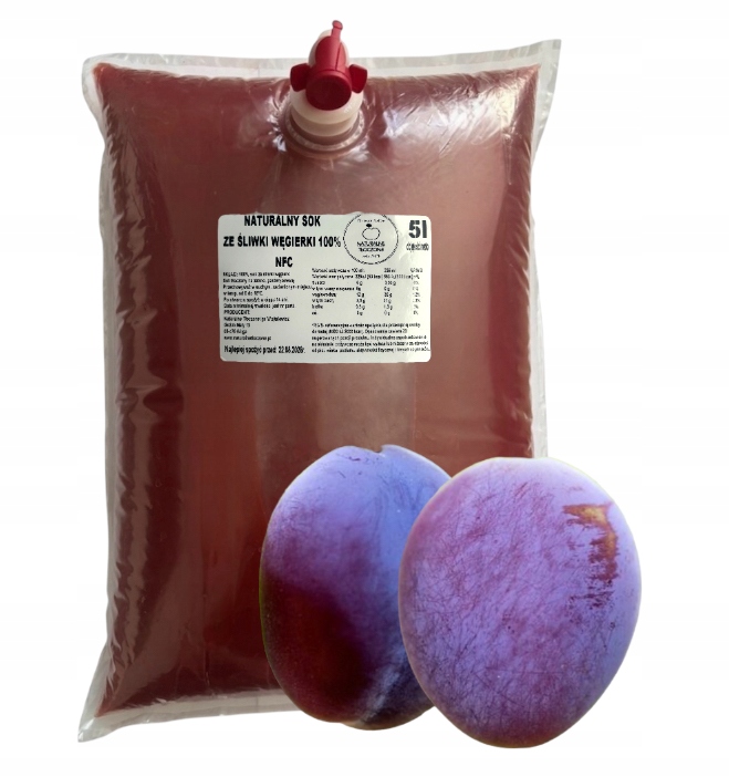 Levně Šťáva ze Švestky maďarské 100% 5 l (lisovaná, Nfc, švestková, ze švestek)