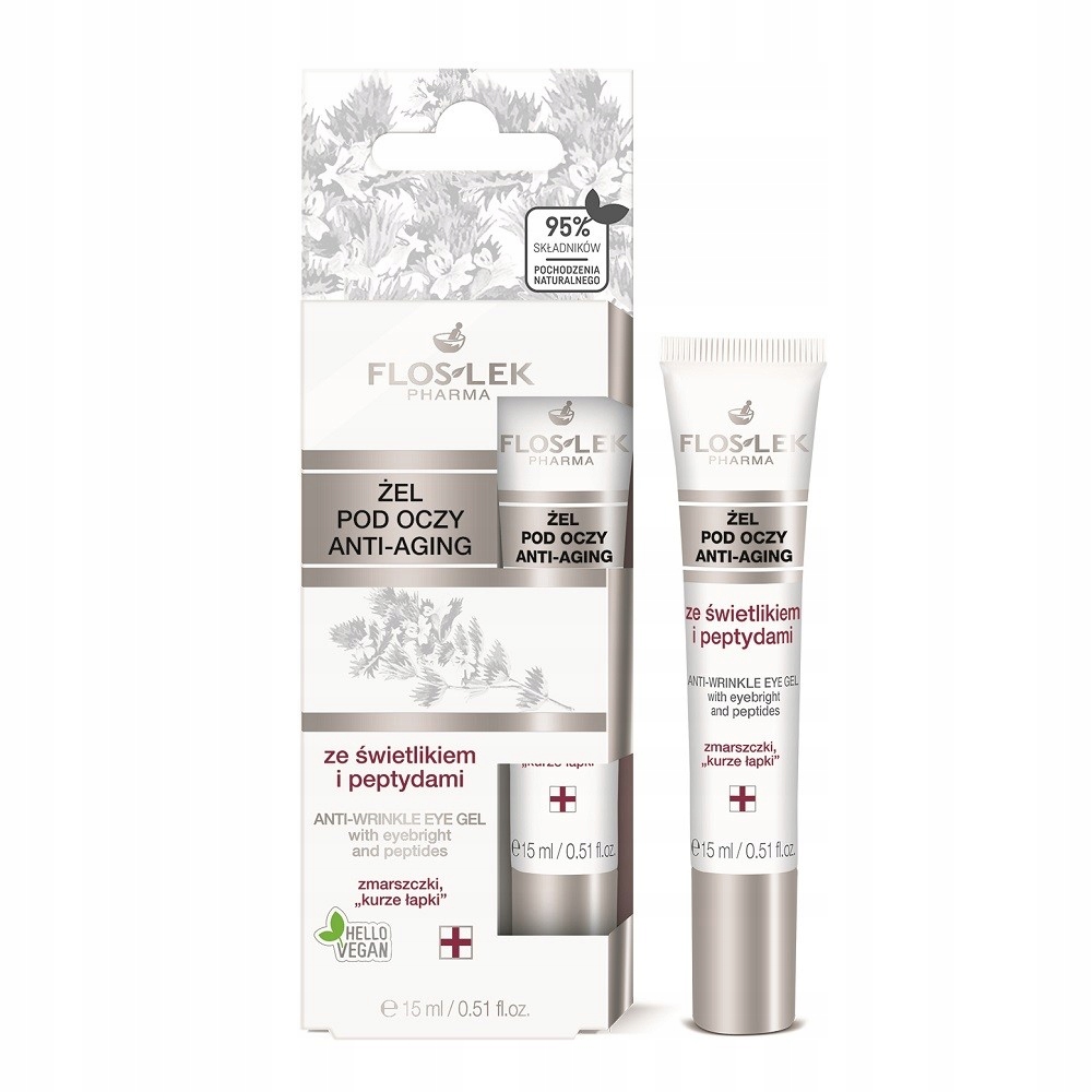 

Żel pod oczy anti-aging ze świetlikiem peptydy