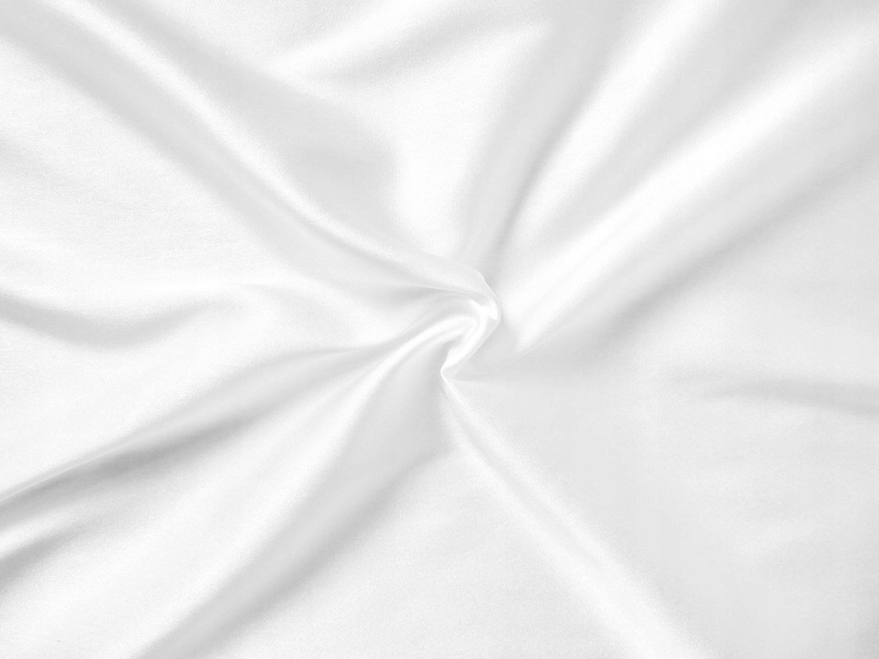 Satén Atlas Látka Materiál 150cm/90m Bílá