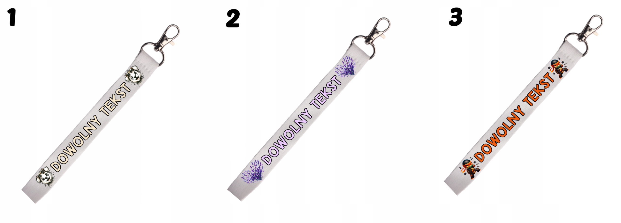 Smycz z nadrukiem z imieniem - wiele wzorów EAN (GTIN) 5904125373689