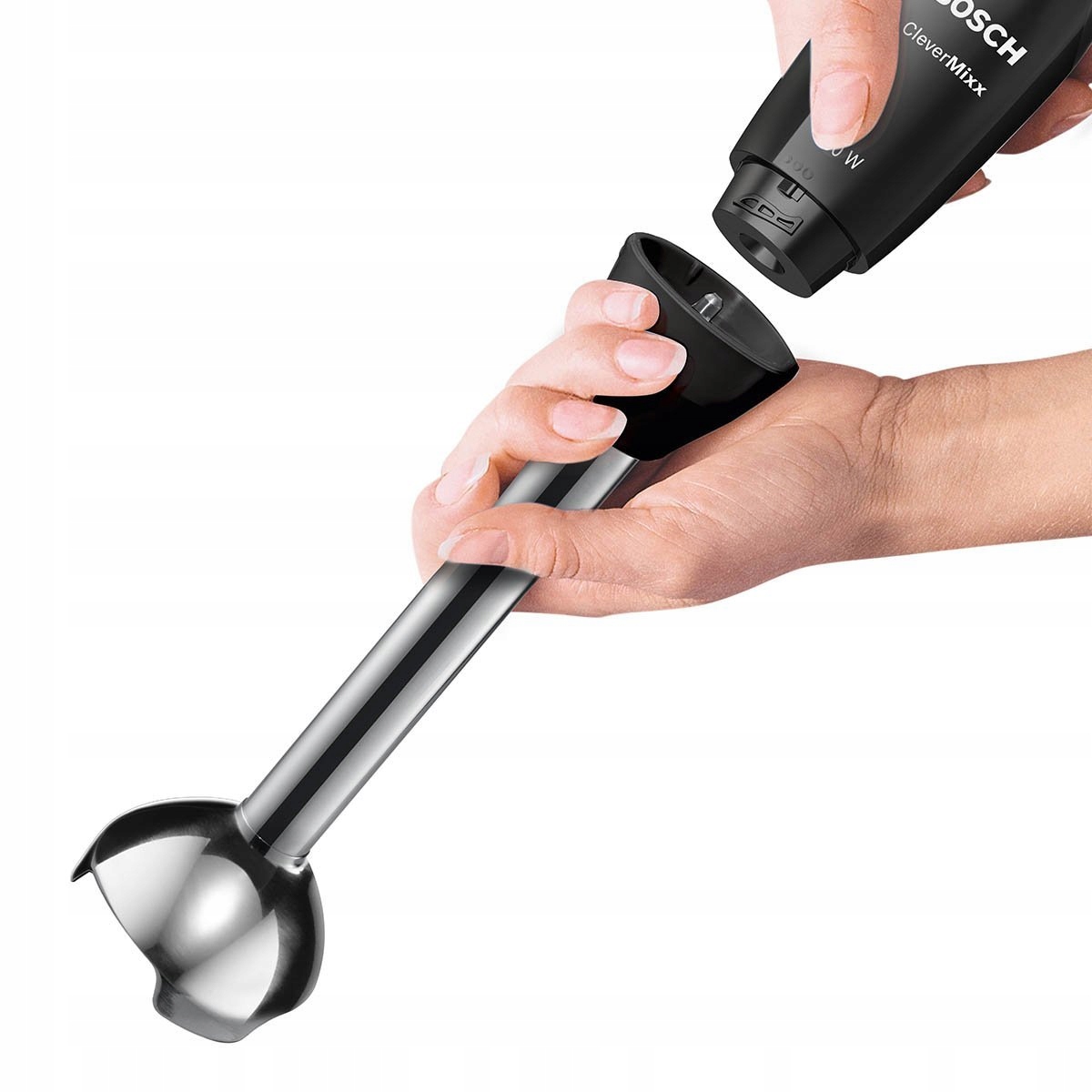 BOSCH Blender Ręczny CleverMixx 600W QuattroBlade Stalowy Czarny — miniatura 5