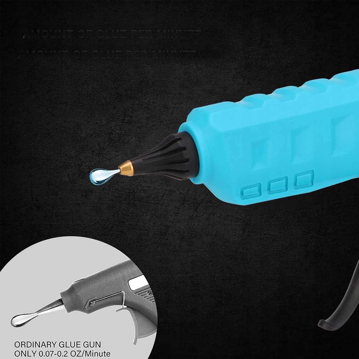 18V Pistolet do kleju Dedra 100W 200 °C z sztyftami kleju 20 x 11 mm Moc 100 W