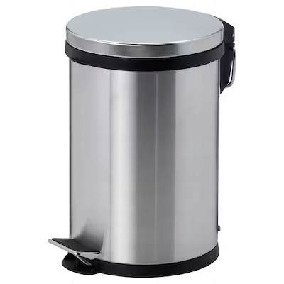 Levně Ikea Snorpa Odpadkový koš, ocel, 12 l