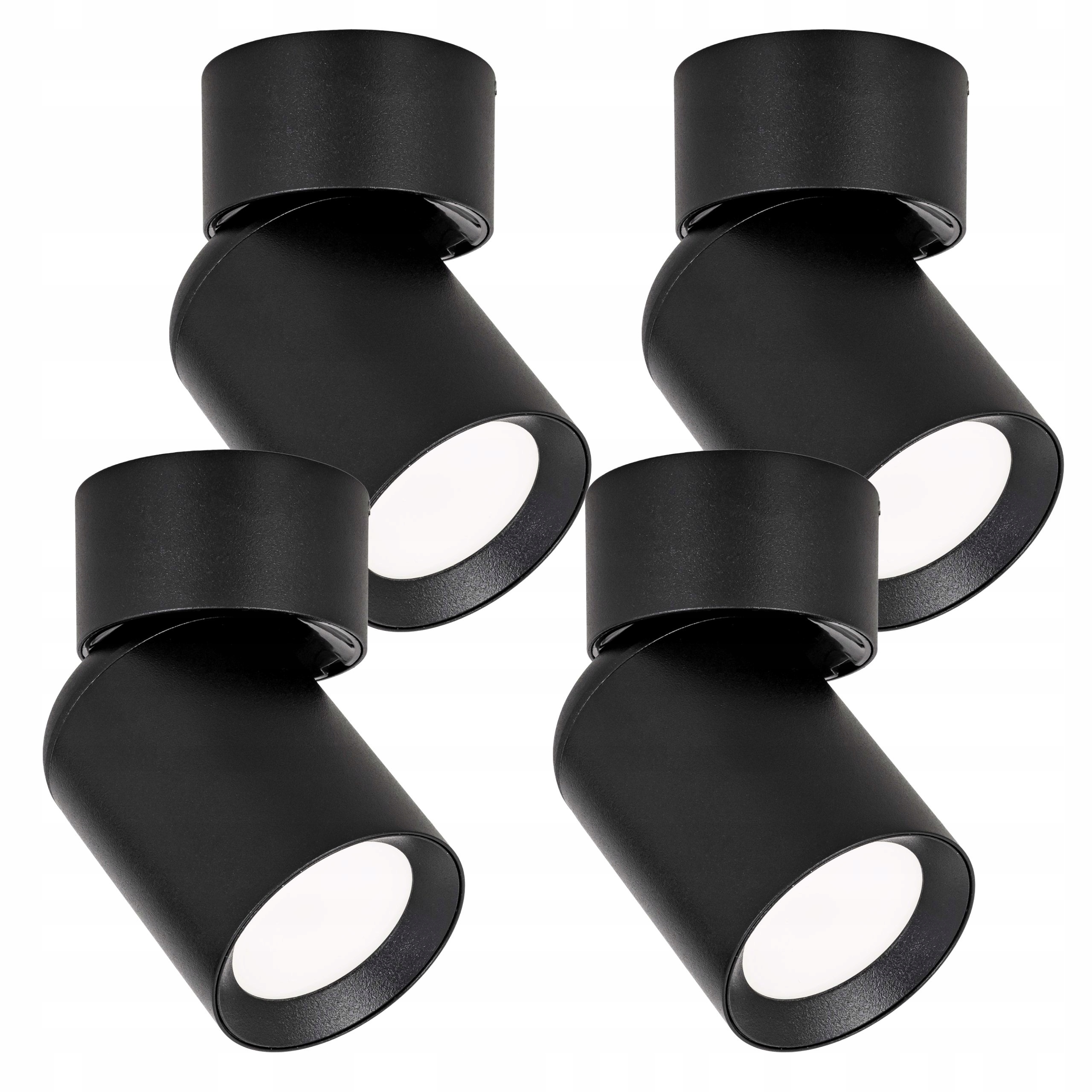 Stropní svítidlo nástěnná lampa Spot halogenová lampa GU10 Černá Tuba X4