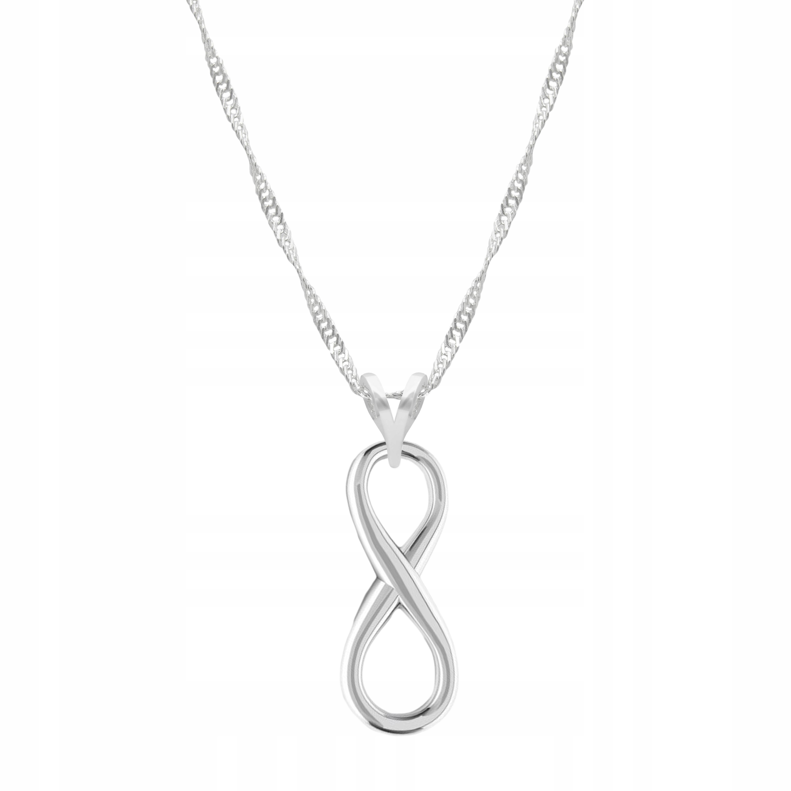 Stříbrný řetízek náhrdelník 925 Nekonečno