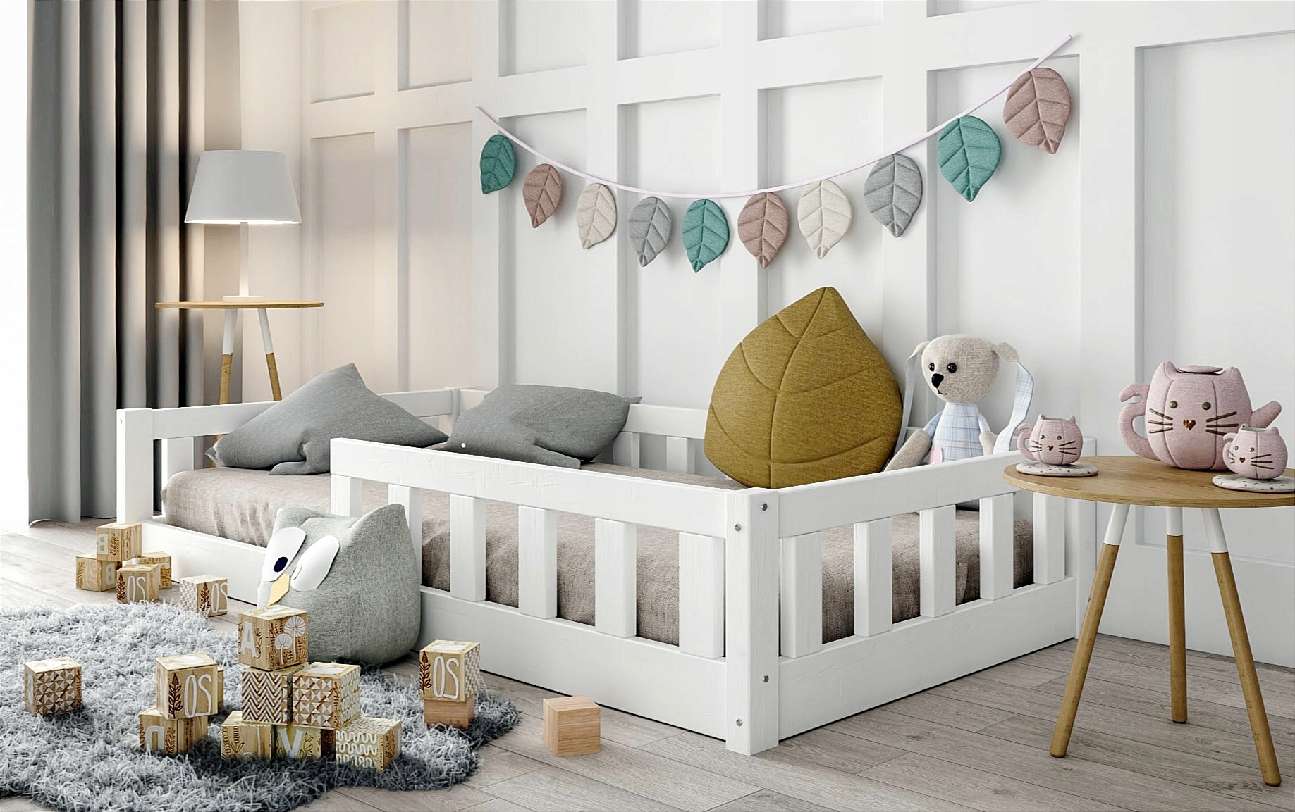 Łóżko dziecięce lackimeble 120x200 Kolekcja LUNA TIAN