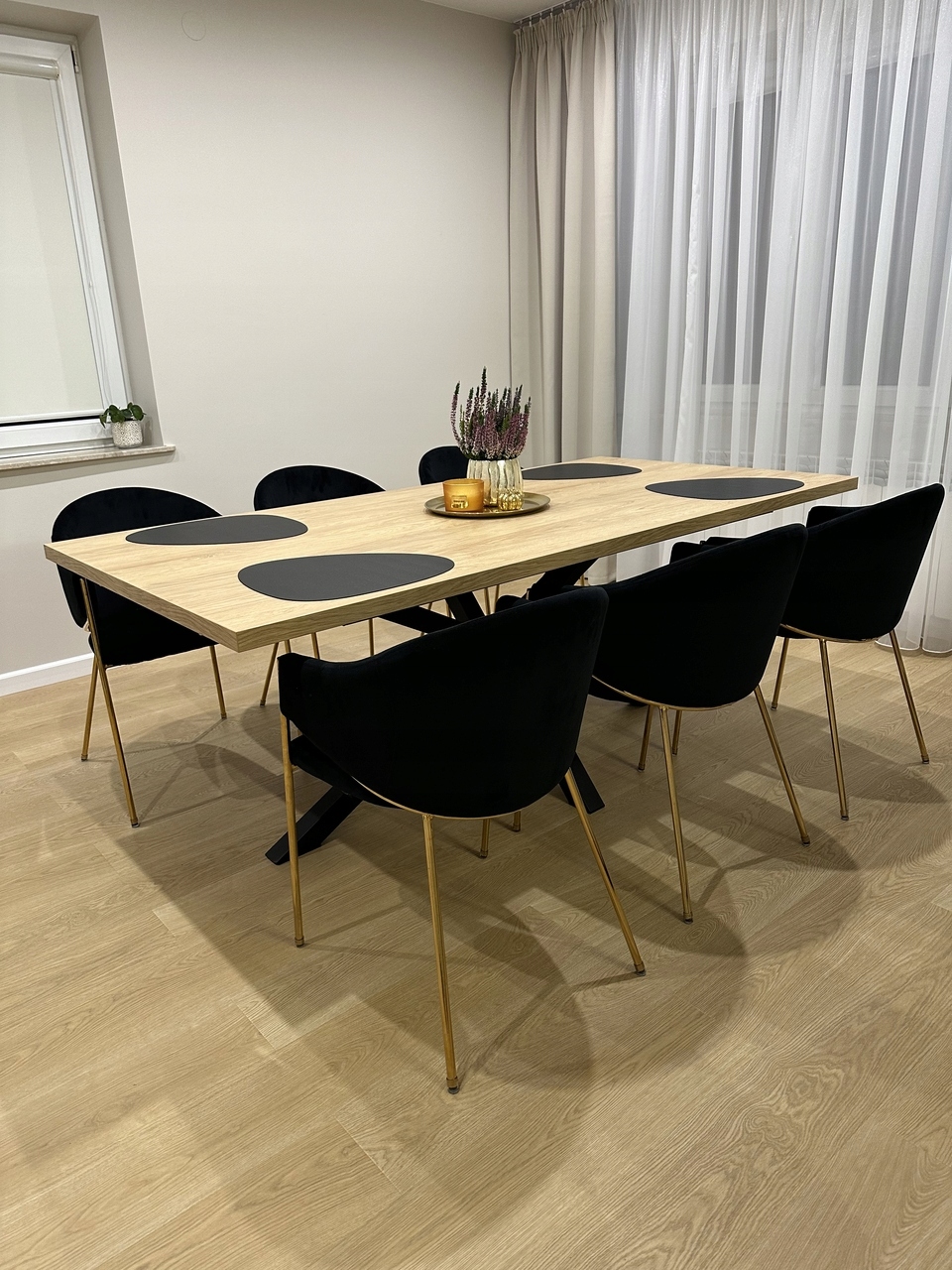 Stół rozkładany do jadalni 200/300 x 100 cm kuchenny do salonu LOFT Pająk Szerokość mebla 200 cm