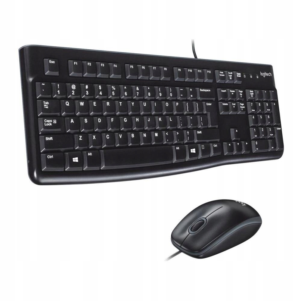 Zestaw przewodowy klawiatura mysz Logitech Desktop MK120 N Us czarny