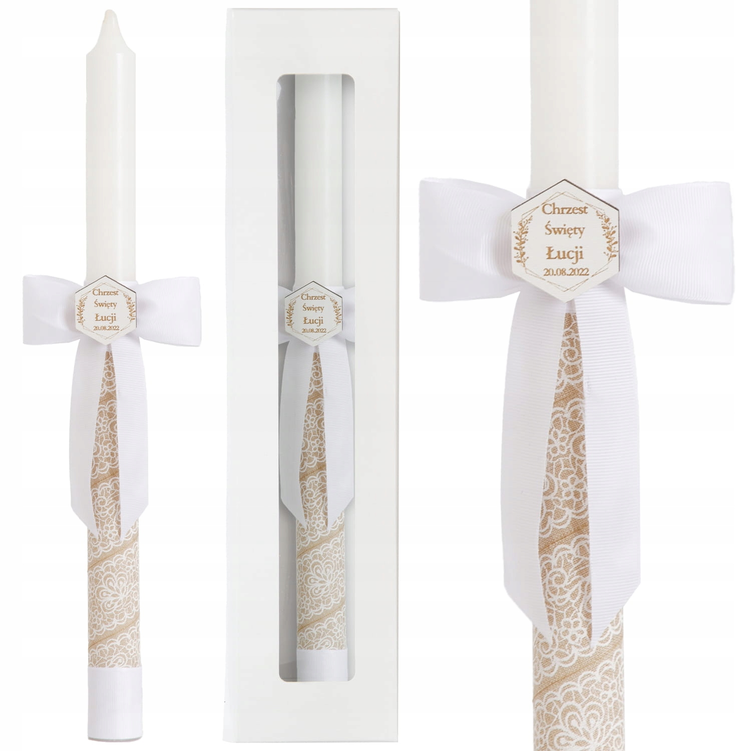 

Świeca do Chrztu Świętego z personalizacją SC-51P