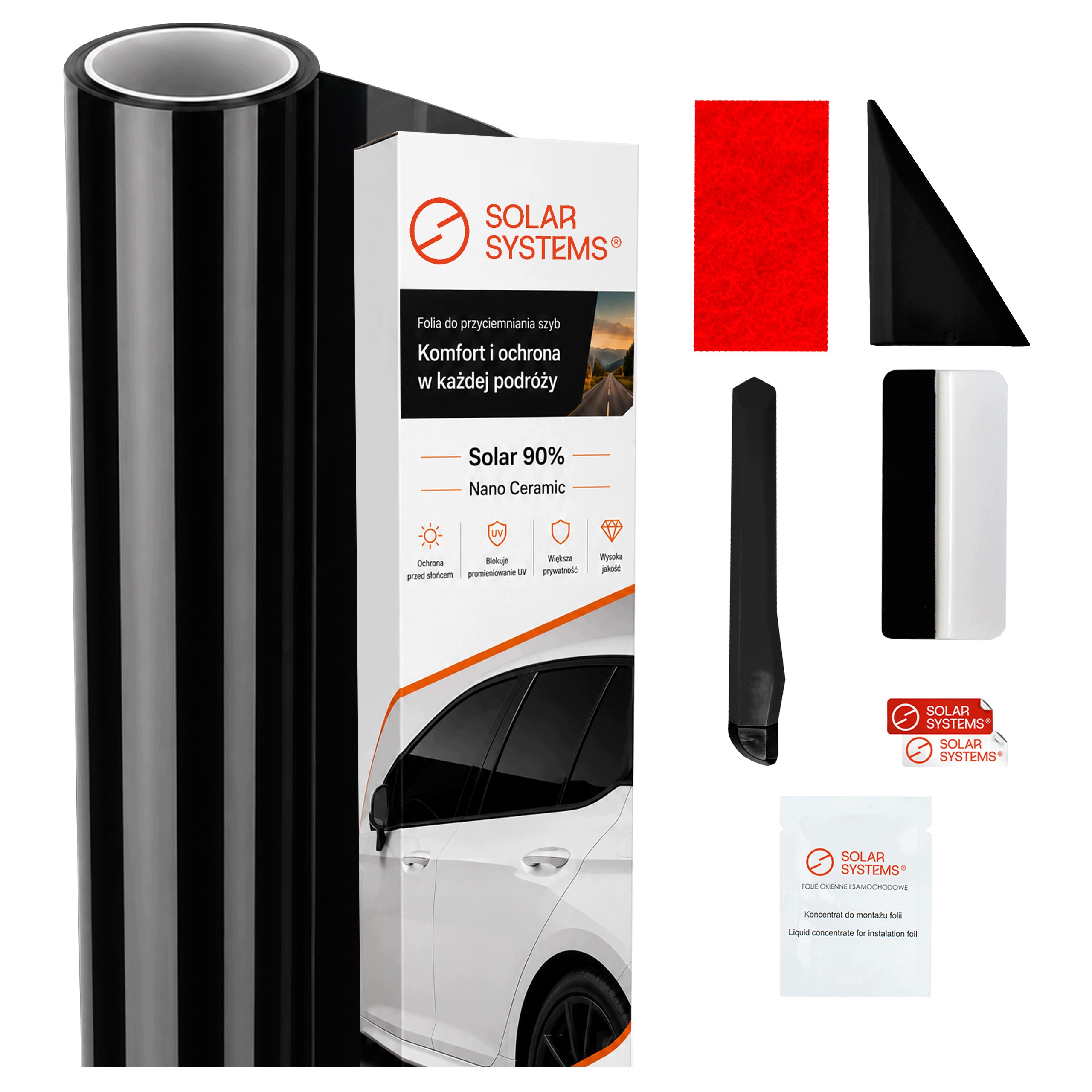 Fólie na ztmavování skel Nano Ceramic 90% 50x300 cm smršťovací Auto